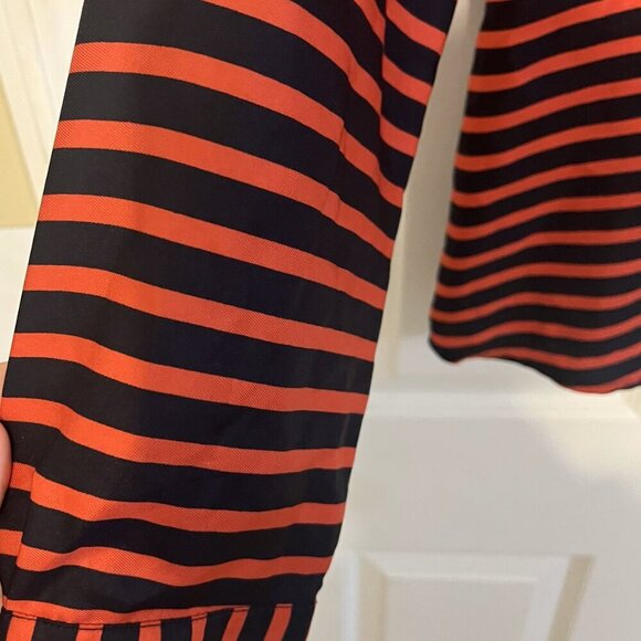 Limited Red & Blue Striped Blouse – Size Large, EUC, Classic Button-Front Top - Picture 4 of 5